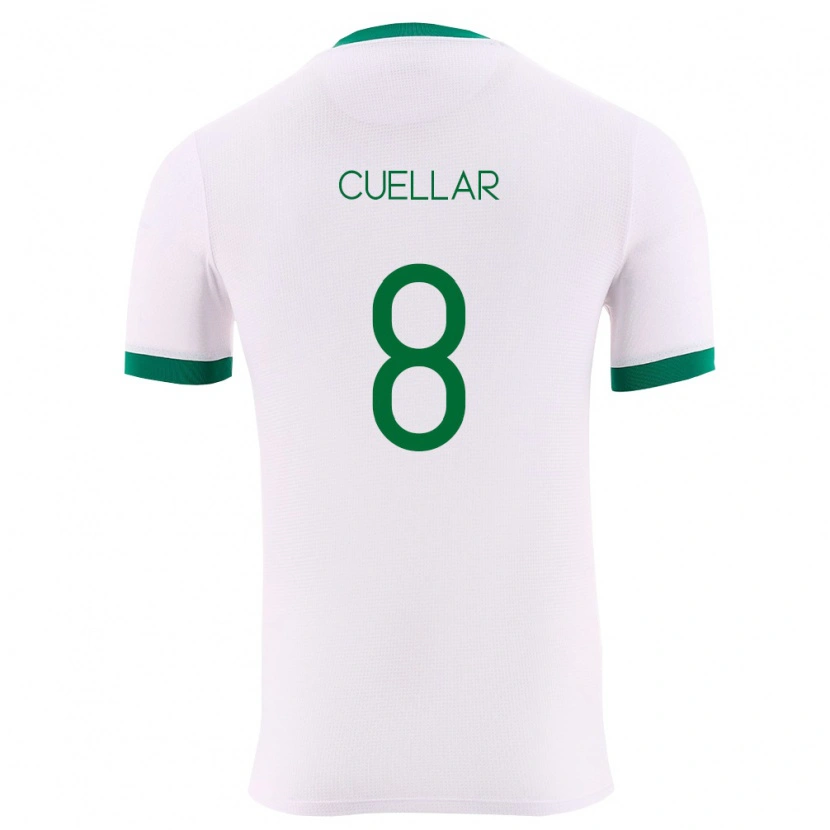 Danxen Hombre Camiseta Bolivia Jaume Cuéllar #8 Blanco Verde Rojo 2ª Equipación 26-28 La Camisa