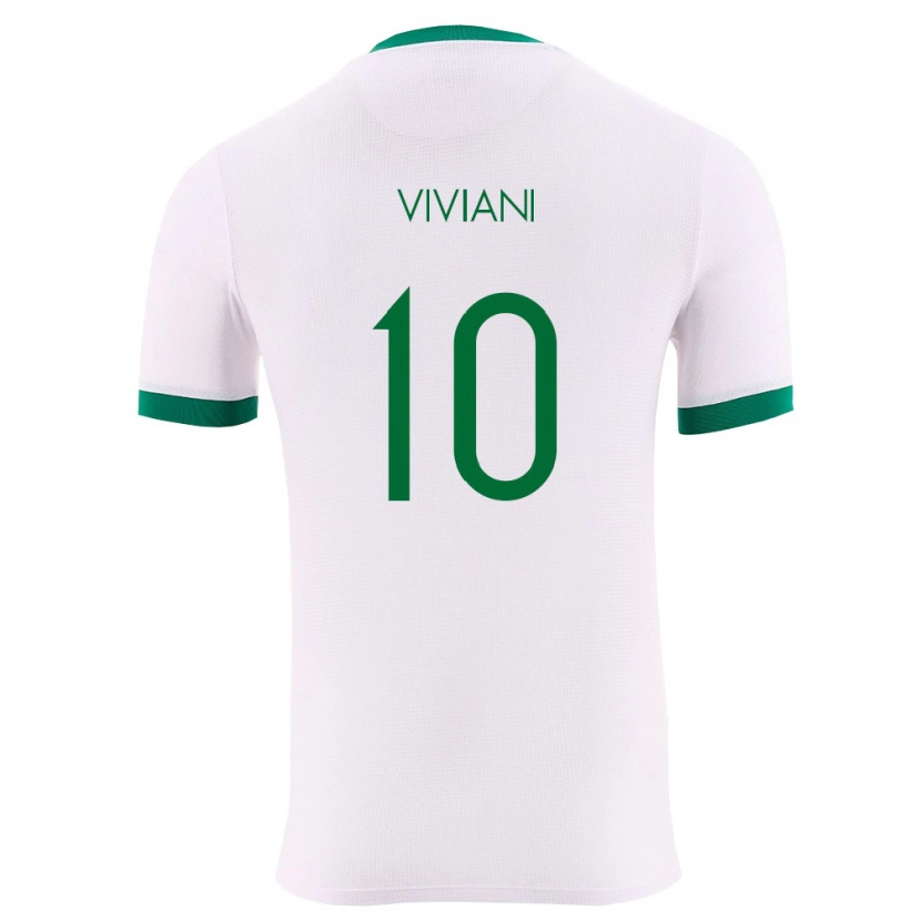 Danxen Hombre Camiseta Bolivia Leonardo Viviani #10 Blanco Verde Rojo 2ª Equipación 26-28 La Camisa