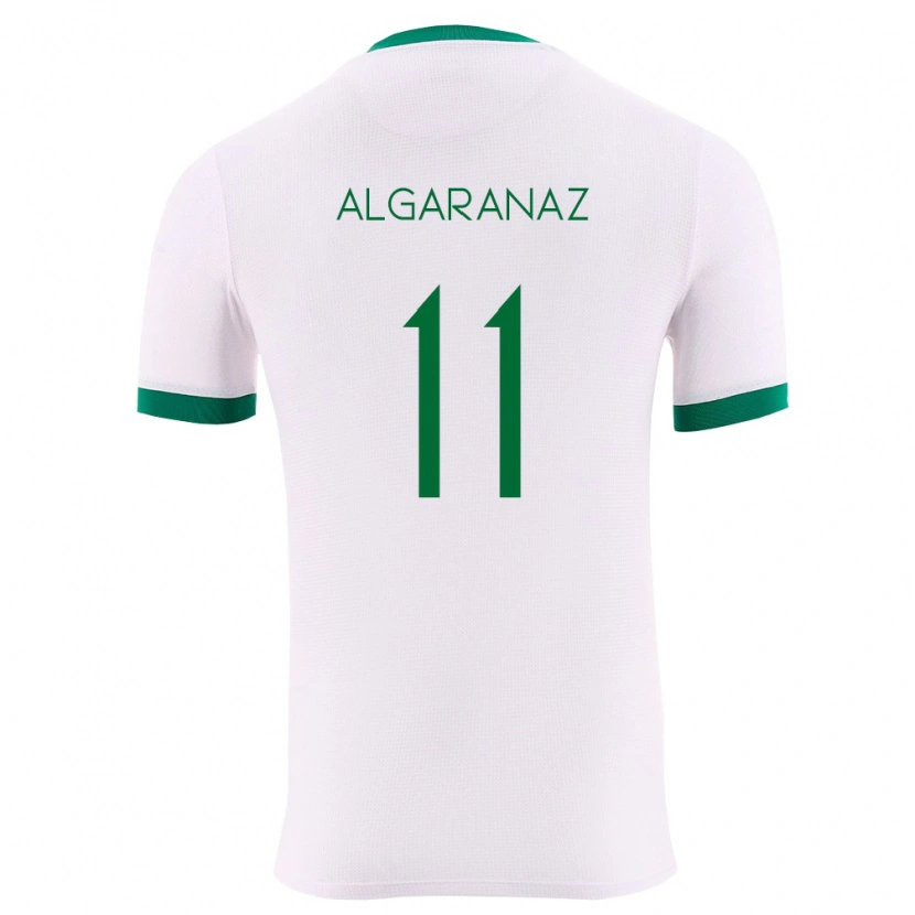 Danxen Hombre Camiseta Bolivia Carmelo Algarañaz #11 Blanco Verde Rojo 2ª Equipación 26-28 La Camisa