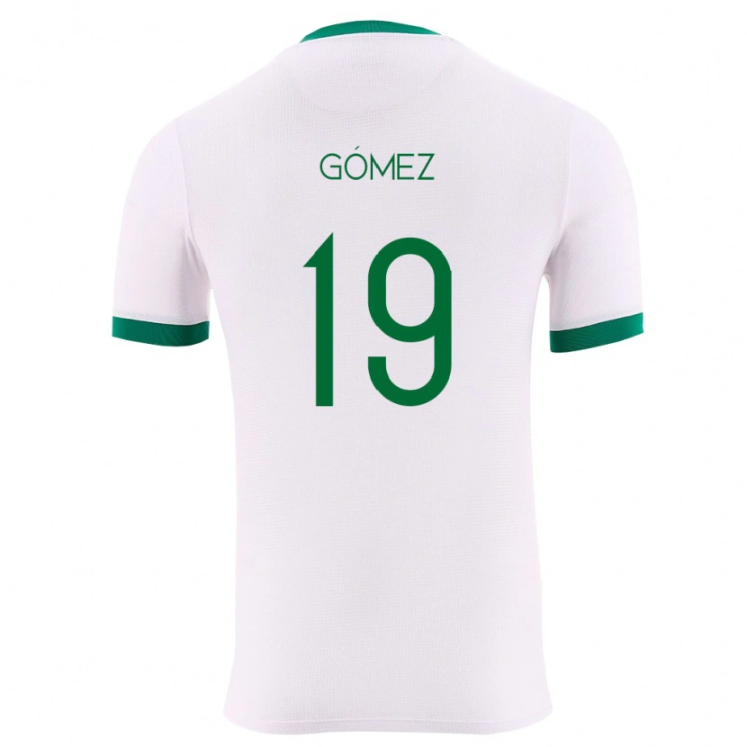 Danxen Hombre Camiseta Bolivia Richet Gómez #19 Blanco Verde Rojo 2ª Equipación 26-28 La Camisa