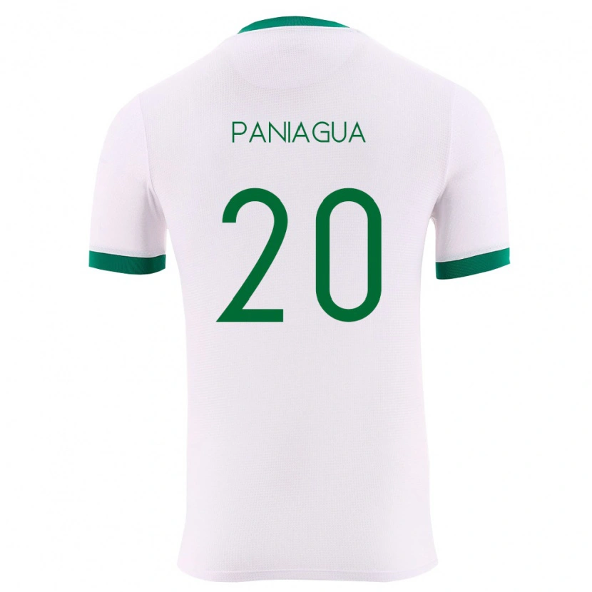 Danxen Hombre Camiseta Bolivia Emanuel Paniagua #20 Blanco Verde Rojo 2ª Equipación 26-28 La Camisa