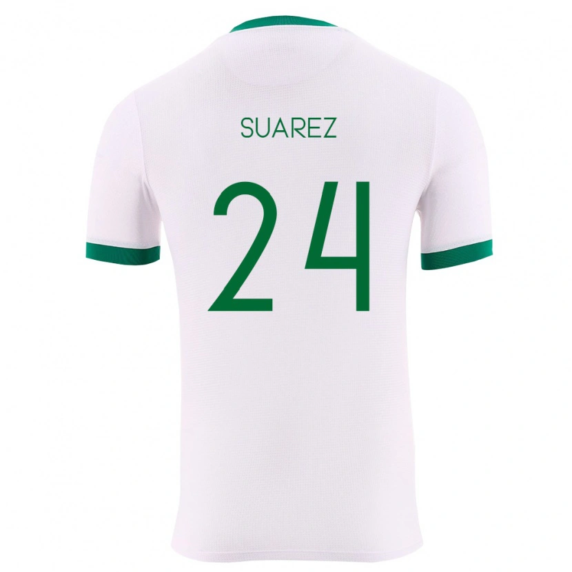Danxen Hombre Camiseta Bolivia Marcelo Suárez #24 Blanco Verde Rojo 2ª Equipación 26-28 La Camisa