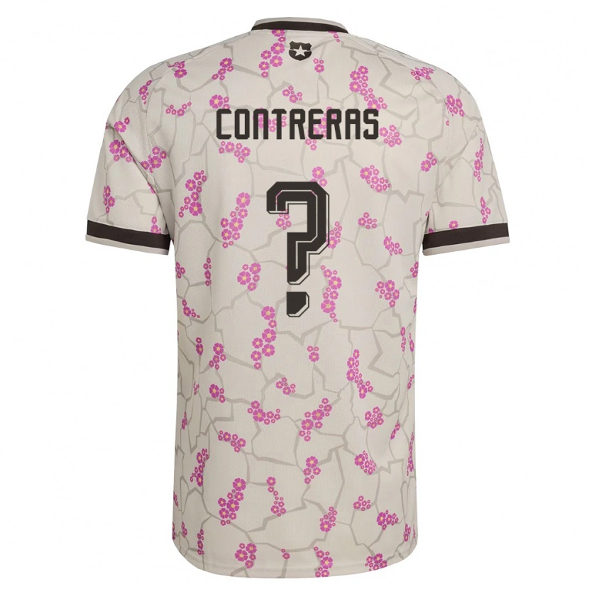 Danxen Hombre Camiseta Chile Mathías Contreras #0 Blanco Púrpura 2ª Equipación 26-28 La Camisa