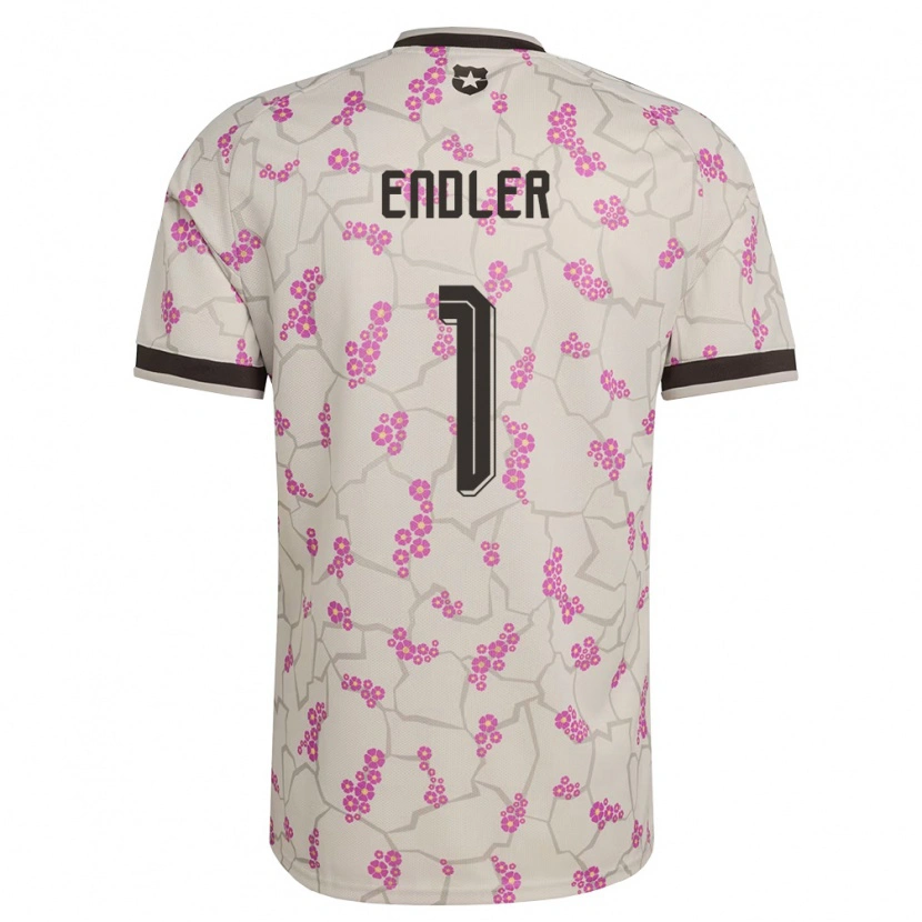 Danxen Hombre Camiseta Chile Christiane Endler #1 Blanco Púrpura 2ª Equipación 26-28 La Camisa