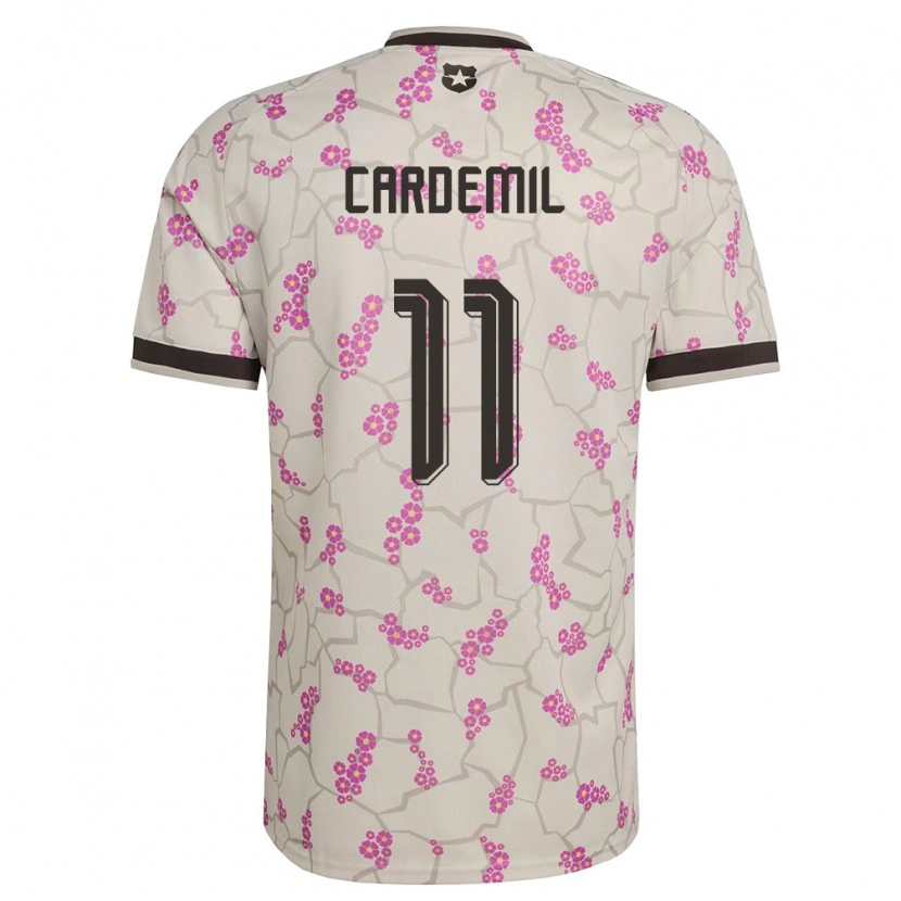 Danxen Hombre Camiseta Chile Mateo Cardemil #11 Blanco Púrpura 2ª Equipación 26-28 La Camisa