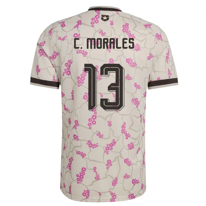 Danxen Hombre Camiseta Chile Cristián Morales #13 Blanco Púrpura 2ª Equipación 26-28 La Camisa