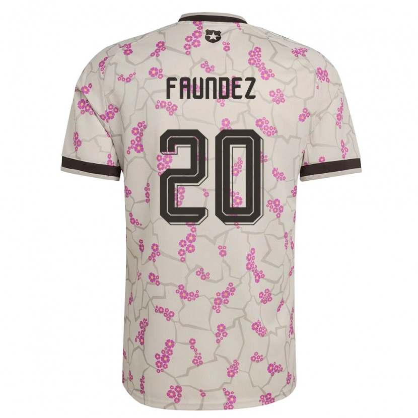 Danxen Hombre Camiseta Chile Felipe Faúndez #20 Blanco Púrpura 2ª Equipación 26-28 La Camisa