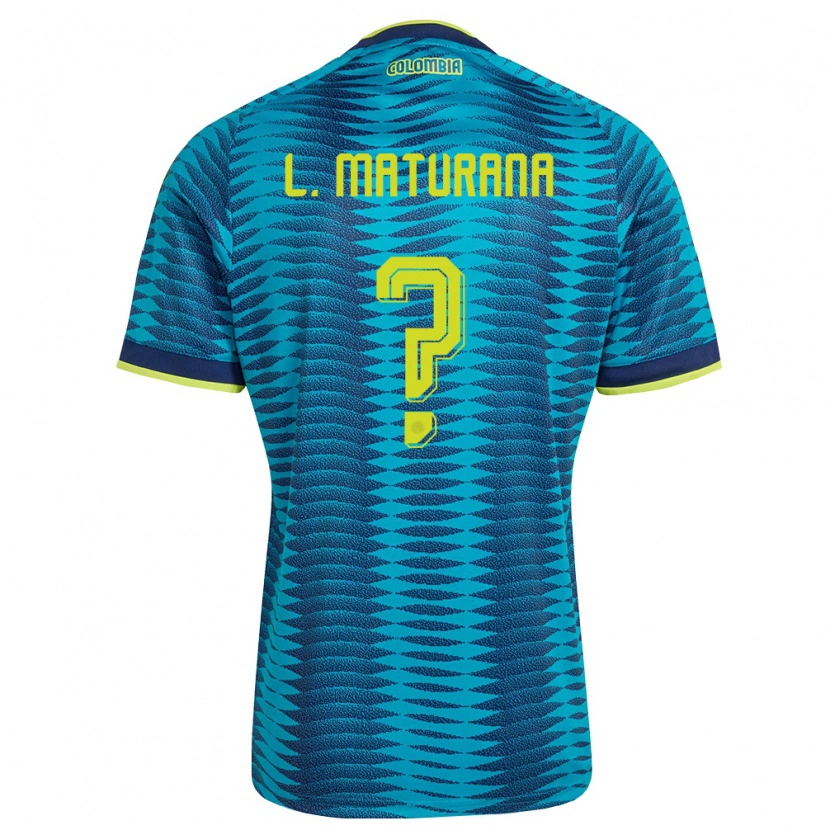 Danxen Hombre Camiseta Colombia Luis Maturana #0 Azul Amarillo Marino 2ª Equipación 26-28 La Camisa