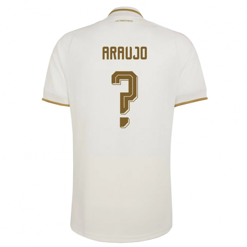Danxen Hombre Camiseta Venezuela Andrusw Araujo #0 Marfil Amarillo 2ª Equipación 26-28 La Camisa