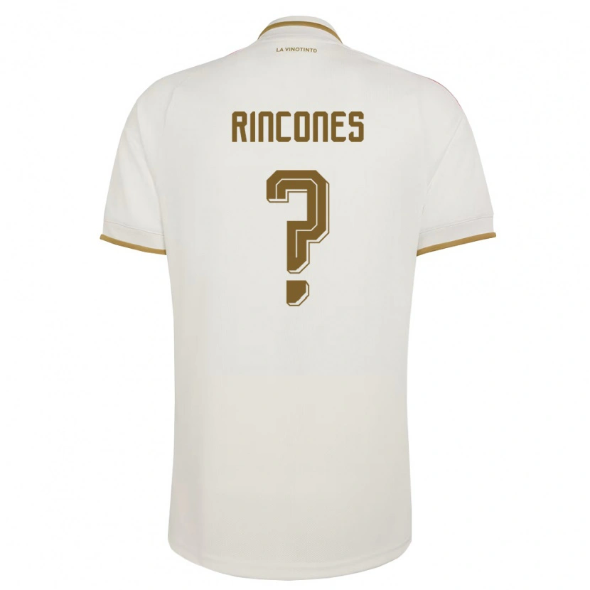 Danxen Hombre Camiseta Venezuela Ricardo Rincones #0 Marfil Amarillo 2ª Equipación 26-28 La Camisa