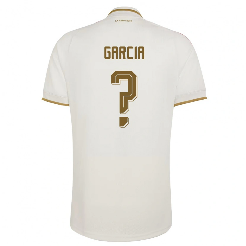 Danxen Hombre Camiseta Venezuela David Garcia #0 Marfil Amarillo 2ª Equipación 26-28 La Camisa