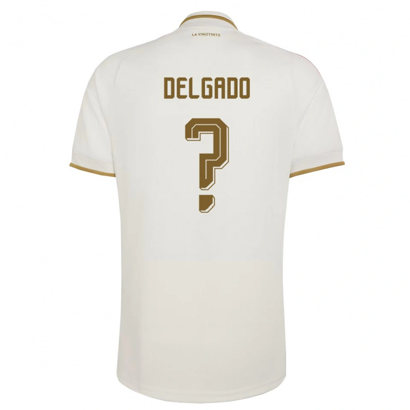 Danxen Hombre Camiseta Venezuela Álex Delgado #0 Marfil Amarillo 2ª Equipación 26-28 La Camisa