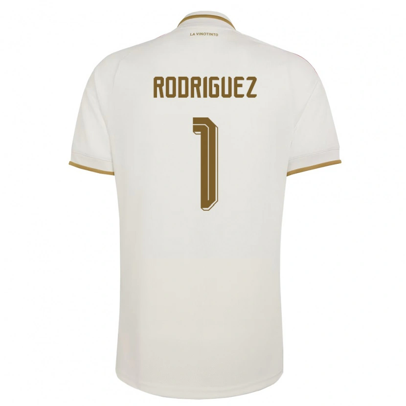 Danxen Hombre Camiseta Venezuela Samuel Rodriguez #1 Marfil Amarillo 2ª Equipación 26-28 La Camisa