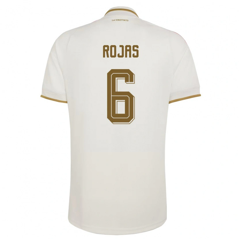 Danxen Hombre Camiseta Venezuela Carlos Rojas #6 Marfil Amarillo 2ª Equipación 26-28 La Camisa