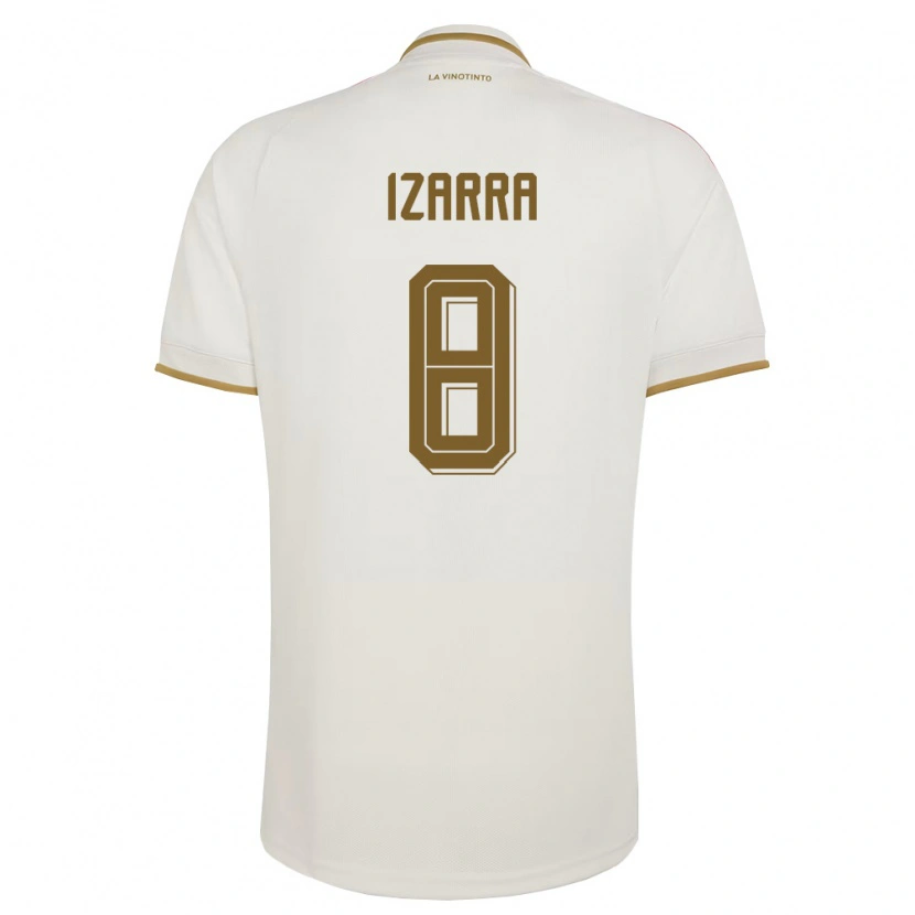 Danxen Hombre Camiseta Venezuela Axel Izarra #8 Marfil Amarillo 2ª Equipación 26-28 La Camisa