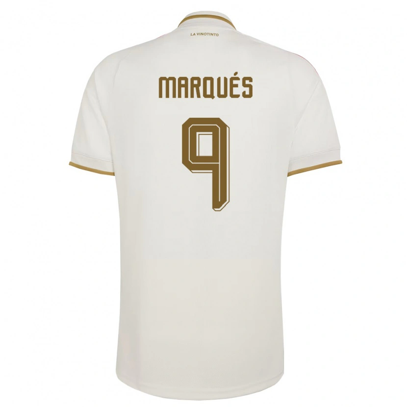 Danxen Hombre Camiseta Venezuela Alejandro Marqués #9 Marfil Amarillo 2ª Equipación 26-28 La Camisa