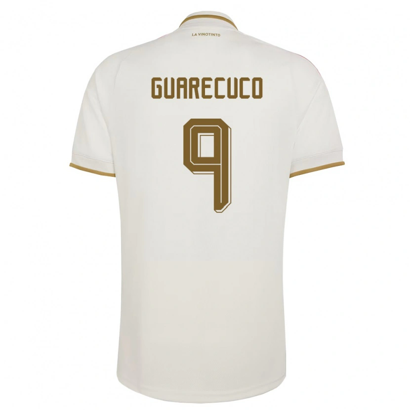 Danxen Hombre Camiseta Venezuela Joemar Guarecuco #9 Marfil Amarillo 2ª Equipación 26-28 La Camisa