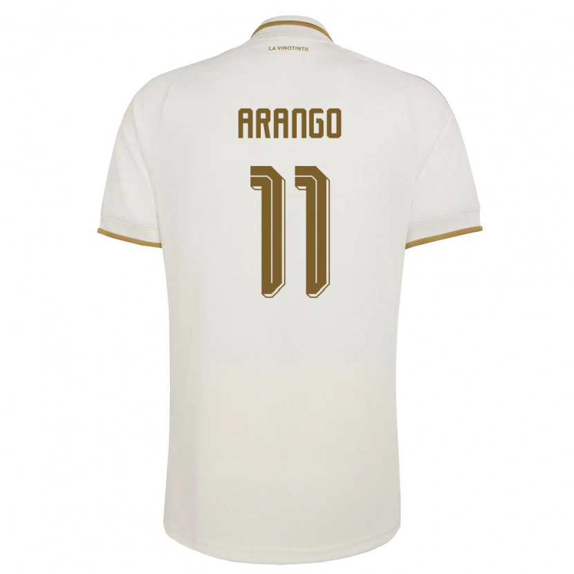 Danxen Hombre Camiseta Venezuela Juan Arango #11 Marfil Amarillo 2ª Equipación 26-28 La Camisa