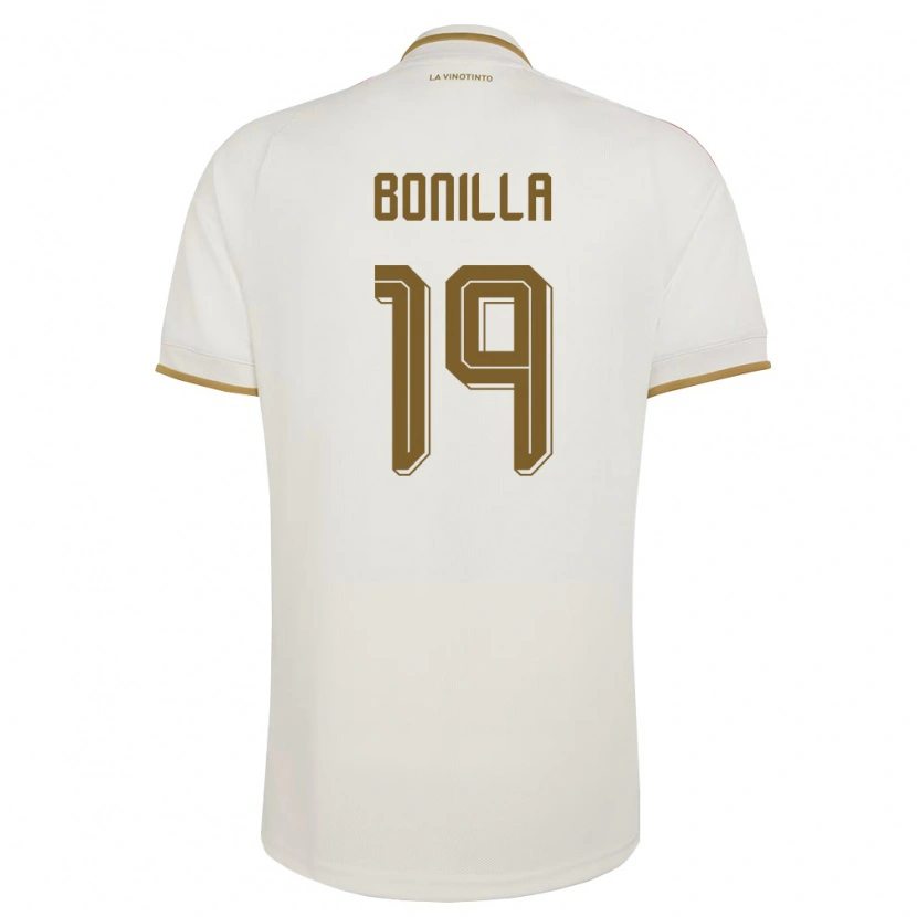 Danxen Hombre Camiseta Venezuela Edgar Bonilla #19 Marfil Amarillo 2ª Equipación 26-28 La Camisa