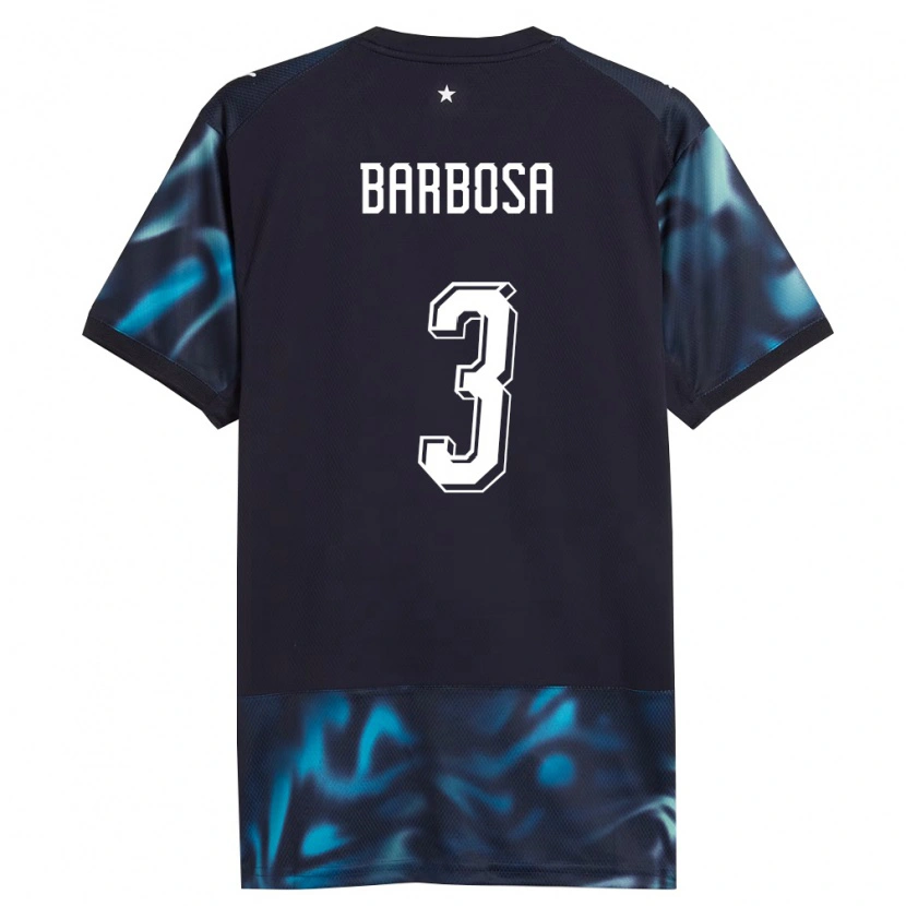 Danxen Hombre Camiseta Paraguay Camila Barbosa #3 Marino Azul Cielo 2ª Equipación 26-28 La Camisa
