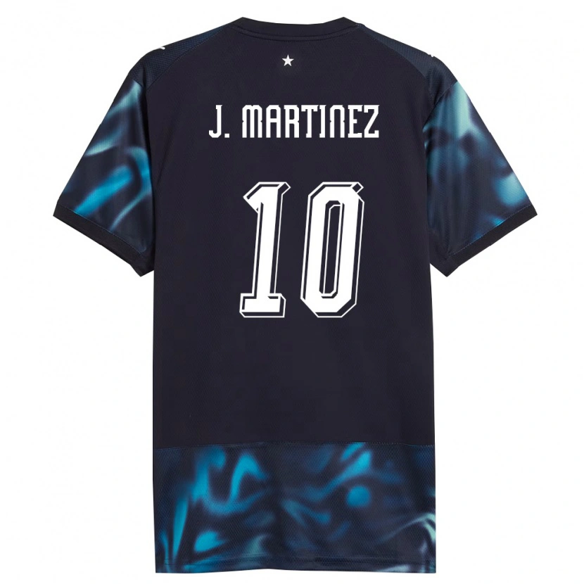 Danxen Hombre Camiseta Paraguay Jessica Martínez #10 Marino Azul Cielo 2ª Equipación 26-28 La Camisa