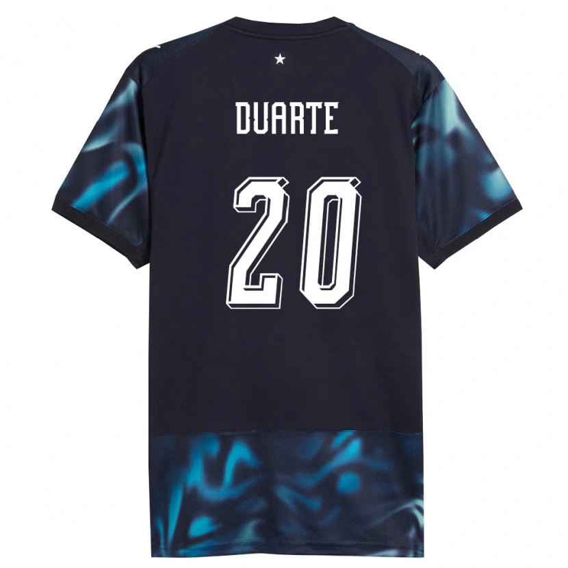 Danxen Hombre Camiseta Paraguay Maximiliano Duarte #20 Marino Azul Cielo 2ª Equipación 26-28 La Camisa
