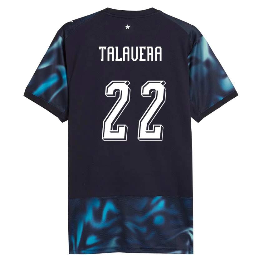 Danxen Hombre Camiseta Paraguay Javier Talavera #22 Marino Azul Cielo 2ª Equipación 26-28 La Camisa