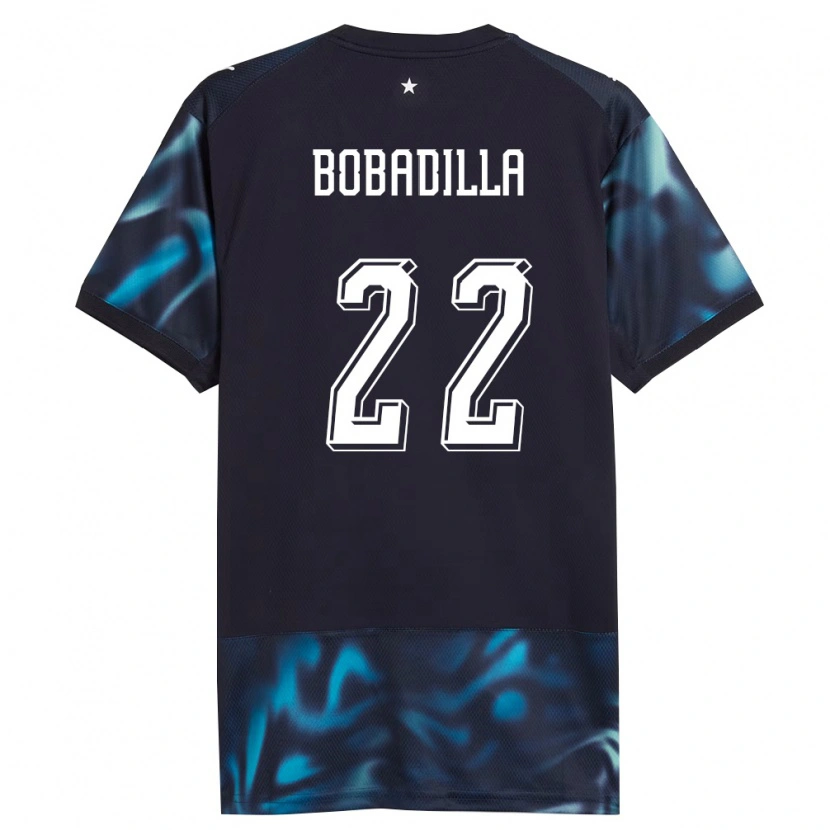 Danxen Hombre Camiseta Paraguay Dylan Bobadilla #22 Marino Azul Cielo 2ª Equipación 26-28 La Camisa