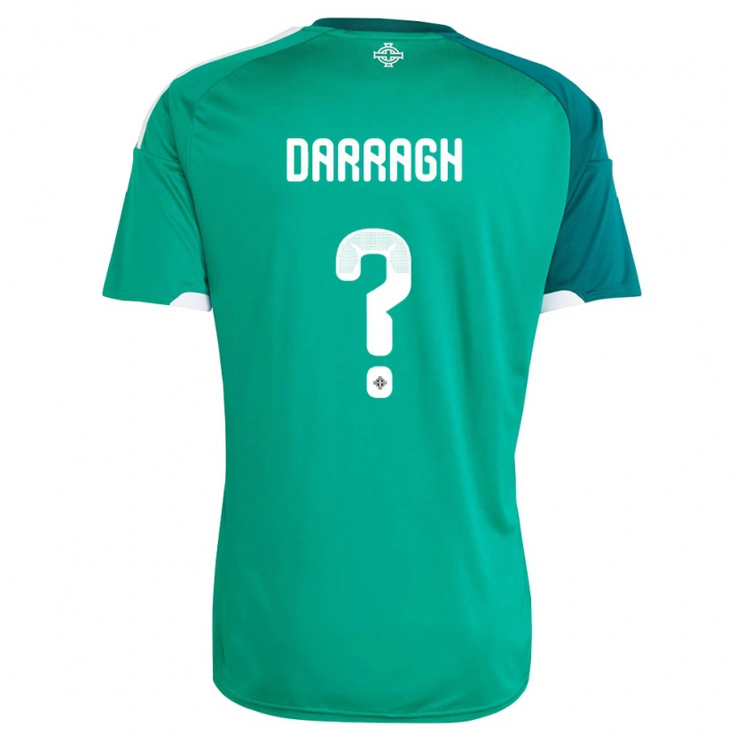 Danxen Mujer Camiseta Irlanda Del Norte Darragh Mccann #0 Verde Blanco 1ª Equipación 26-28 La Camisa