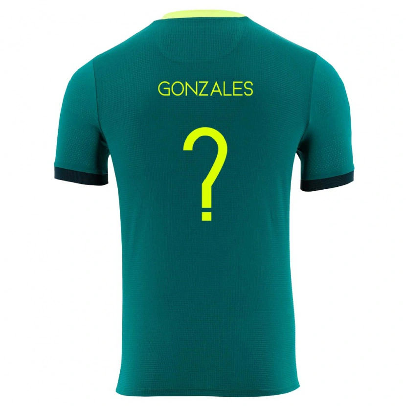 Danxen Mujer Camiseta Bolivia Franz Gonzales #0 Verde Amarillo Negro 1ª Equipación 26-28 La Camisa