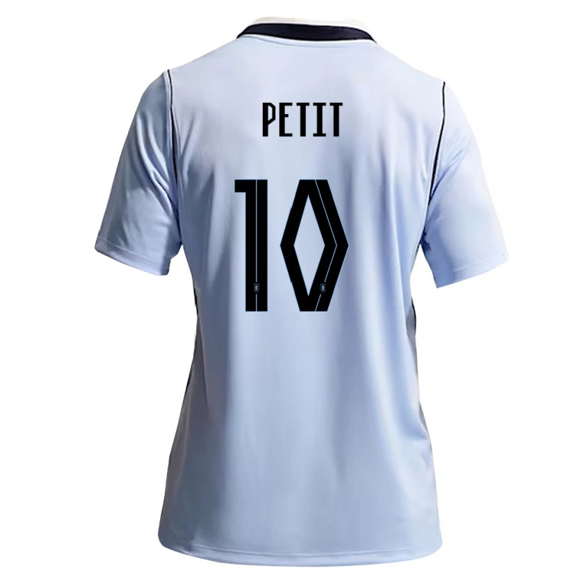 Danxen Mujer Camiseta Uruguay Gonzalo Petit #10 Azul Cielo Blanco 1ª Equipación 26-28 La Camisa