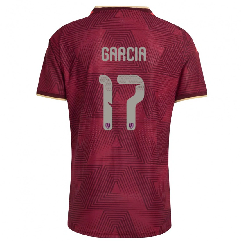 Danxen Mujer Camiseta Venezuela Gabriela García #17 Borgoña Oro Amarillo 1ª Equipación 26-28 La Camisa
