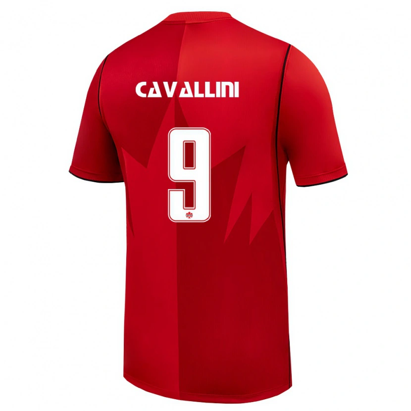 Danxen Mujer Camiseta Canadá Lucas Cavallini #9 Rojo Blanco 1ª Equipación 26-28 La Camisa