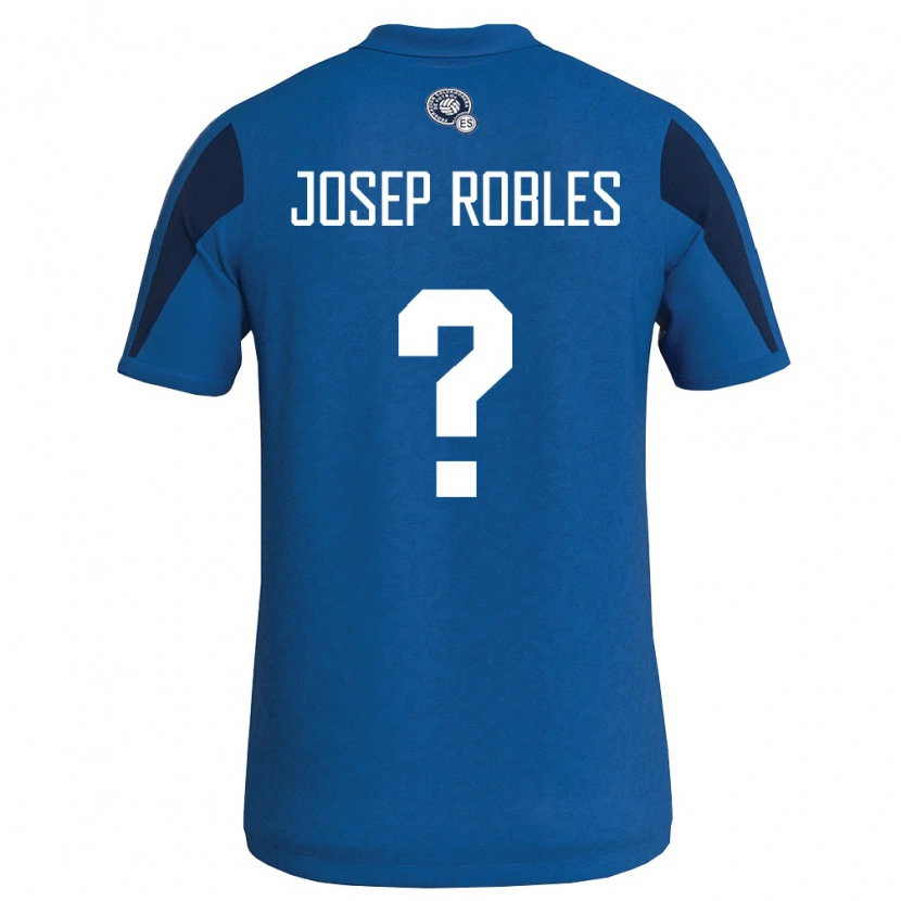 Danxen Mujer Camiseta El Salvador Josep Robles #0 Azul Marino 1ª Equipación 26-28 La Camisa