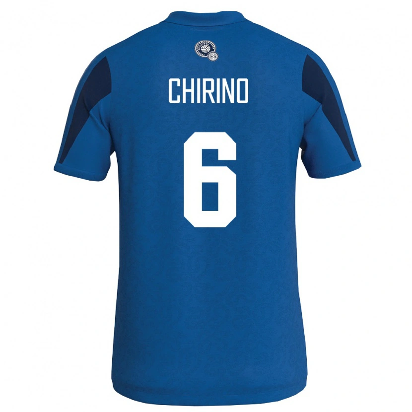 Danxen Mujer Camiseta El Salvador Alejandra Chirino #6 Azul Marino 1ª Equipación 26-28 La Camisa