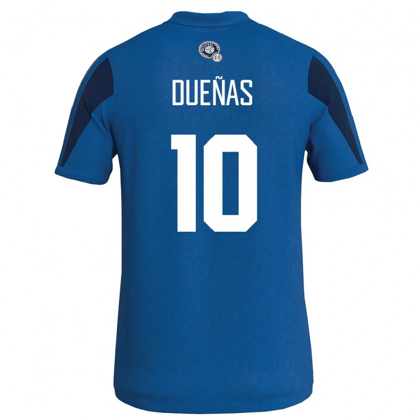 Danxen Mujer Camiseta El Salvador Enrico Dueñas #10 Azul Marino 1ª Equipación 26-28 La Camisa