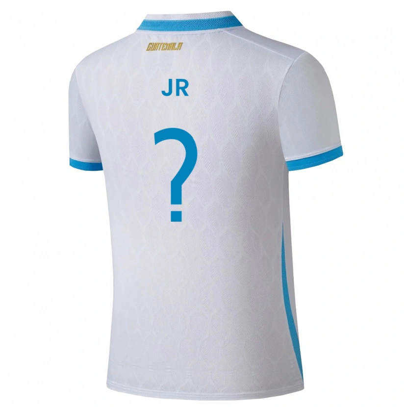 Danxen Mujer Camiseta Guatemala Marvin Ávila Jr #0 Blanco Azul Cielo Oro 1ª Equipación 26-28 La Camisa