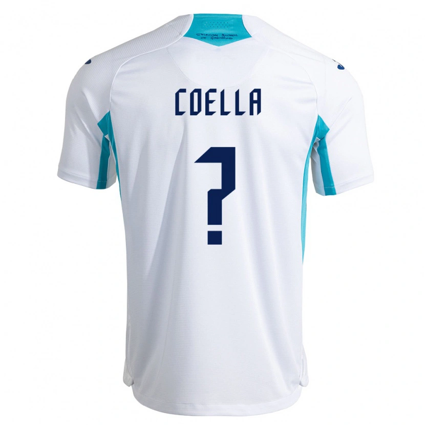 Danxen Mujer Camiseta Honduras Suzana Coella #0 Blanco Azul Azul Cielo 1ª Equipación 26-28 La Camisa