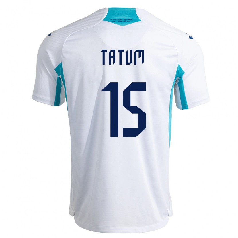 Danxen Mujer Camiseta Honduras Anfronit Tatum #15 Blanco Azul Azul Cielo 1ª Equipación 26-28 La Camisa