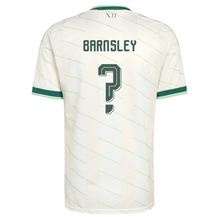 Danxen Mujer Camiseta Irlanda Del Norte Fraser Barnsley #0 Blanco Verde 2ª Equipación 26-28 La Camisa