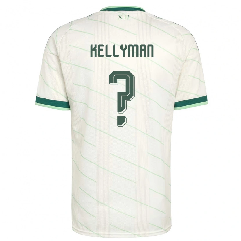 Danxen Mujer Camiseta Irlanda Del Norte Jahmi Kellyman #0 Blanco Verde 2ª Equipación 26-28 La Camisa