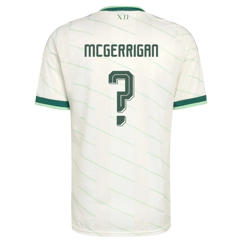 Danxen Mujer Camiseta Irlanda Del Norte Luke Mcgerrigan #0 Blanco Verde 2ª Equipación 26-28 La Camisa