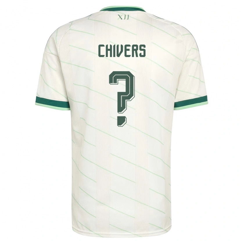 Danxen Mujer Camiseta Irlanda Del Norte Kyle Chivers #0 Blanco Verde 2ª Equipación 26-28 La Camisa