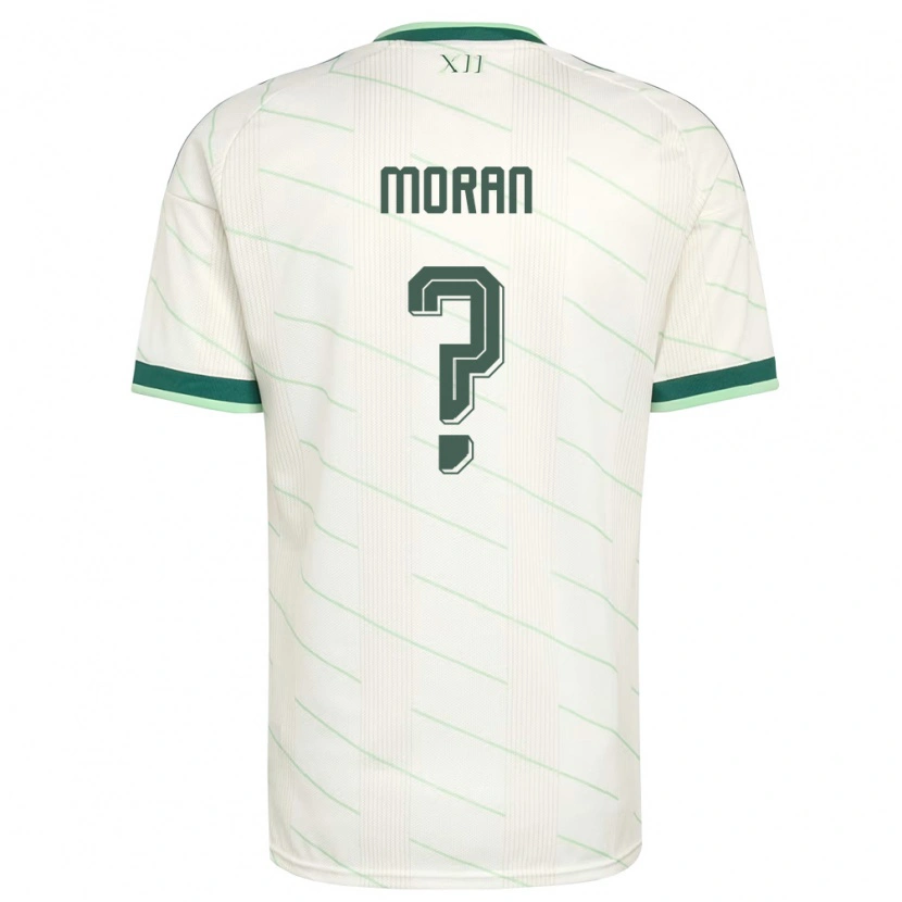 Danxen Mujer Camiseta Irlanda Del Norte Harry Moran #0 Blanco Verde 2ª Equipación 26-28 La Camisa