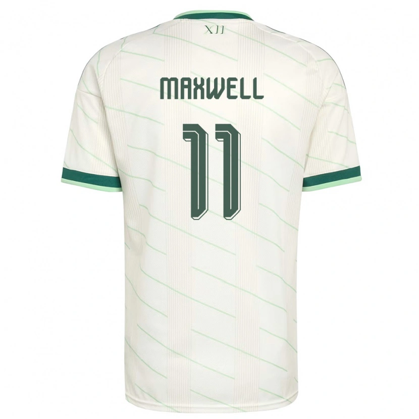Danxen Mujer Camiseta Irlanda Del Norte Danielle Maxwell #11 Blanco Verde 2ª Equipación 26-28 La Camisa