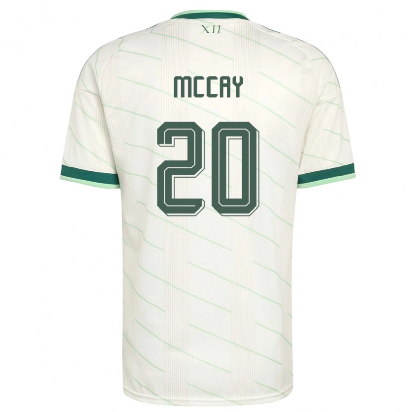Danxen Mujer Camiseta Irlanda Del Norte Callum Mccay #20 Blanco Verde 2ª Equipación 26-28 La Camisa