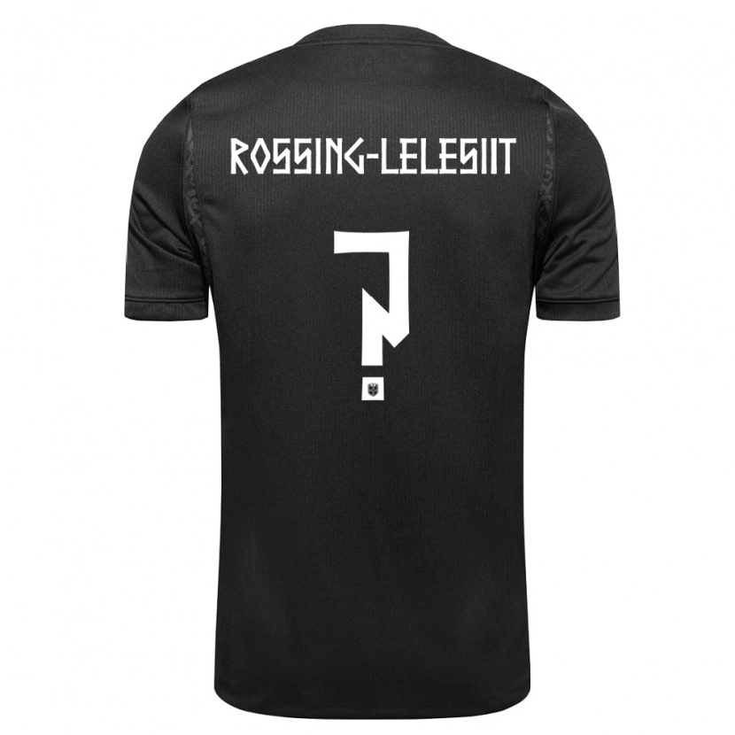 Danxen Mujer Camiseta Noruega Alexander Røssing-Lelesiit #0 Negro 2ª Equipación 26-28 La Camisa
