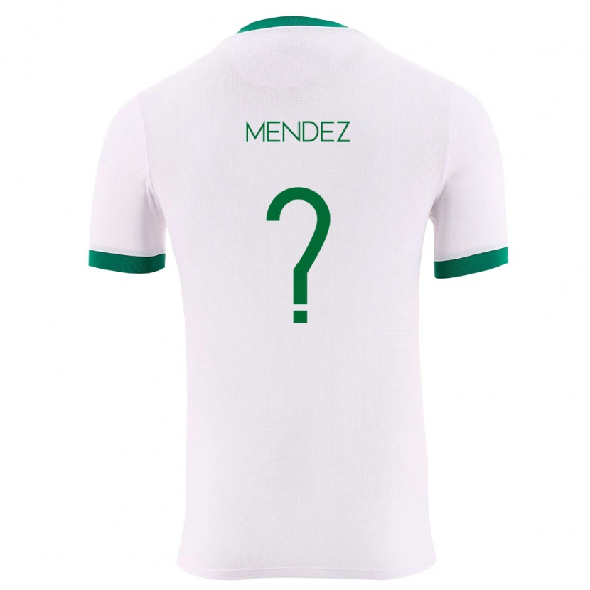 Danxen Mujer Camiseta Bolivia Carla Méndez #0 Blanco Verde Rojo 2ª Equipación 26-28 La Camisa