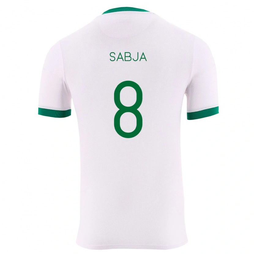 Danxen Mujer Camiseta Bolivia Luis Sabja #8 Blanco Verde Rojo 2ª Equipación 26-28 La Camisa