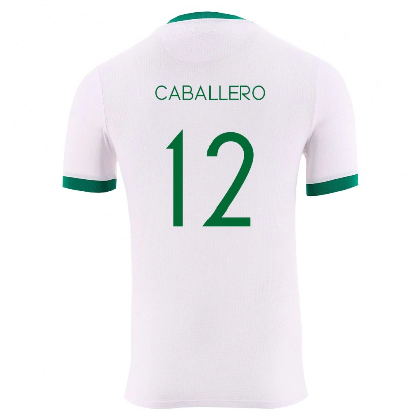 Danxen Mujer Camiseta Bolivia Diego Caballero #12 Blanco Verde Rojo 2ª Equipación 26-28 La Camisa